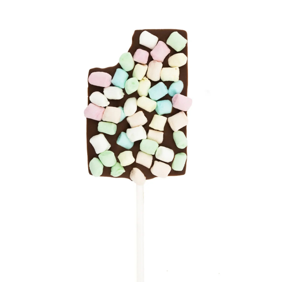 Lizak tabliczka z czekolady mlecznej z piankami marshmallow 30g